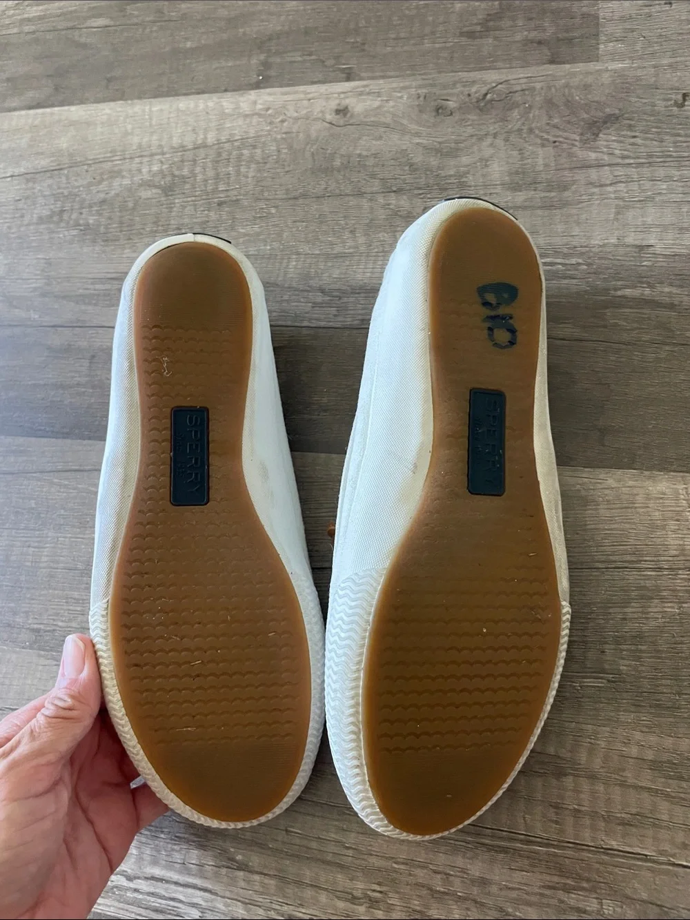 Sperry White Boat Shoe Slip-Ons